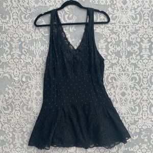 Free People Lace-Trim Slip Dress